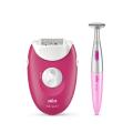 Braun Silk-epil 3 SE3420 Epilator | Bikini Trimmer | Raspberry Pink Color 220 volts NOT FOR USA